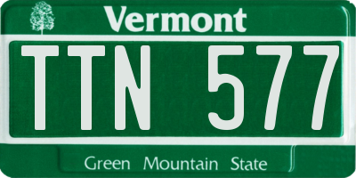 VT license plate TTN577