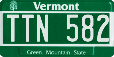 VT license plate TTN582