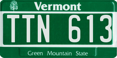 VT license plate TTN613