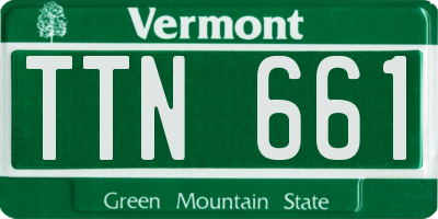 VT license plate TTN661