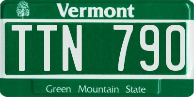 VT license plate TTN790