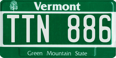 VT license plate TTN886