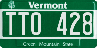 VT license plate TTO428
