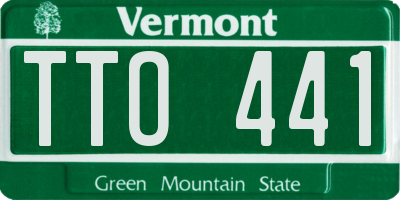 VT license plate TTO441