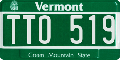 VT license plate TTO519