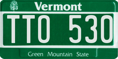 VT license plate TTO530