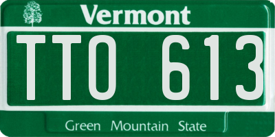 VT license plate TTO613