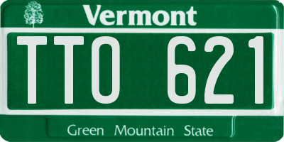 VT license plate TTO621