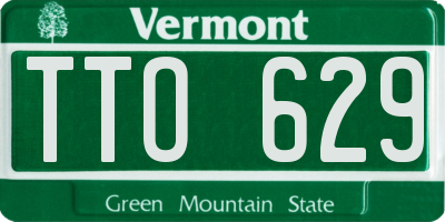 VT license plate TTO629