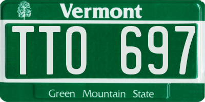 VT license plate TTO697