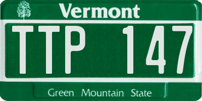 VT license plate TTP147
