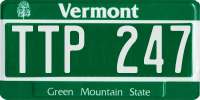 VT license plate TTP247
