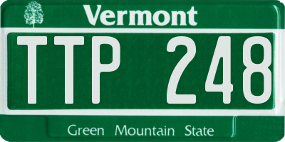 VT license plate TTP248