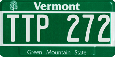 VT license plate TTP272