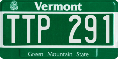 VT license plate TTP291