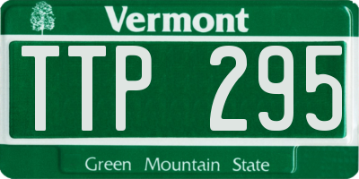 VT license plate TTP295