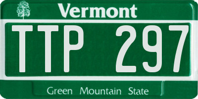 VT license plate TTP297