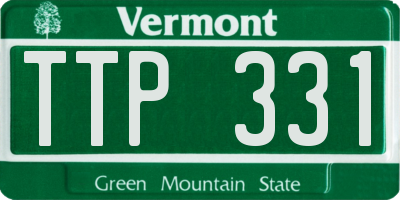 VT license plate TTP331