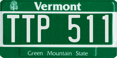 VT license plate TTP511