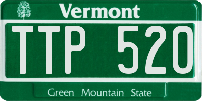 VT license plate TTP520