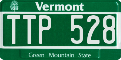 VT license plate TTP528