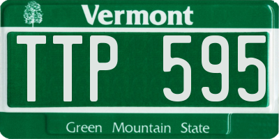 VT license plate TTP595