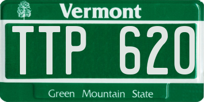 VT license plate TTP620