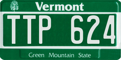 VT license plate TTP624