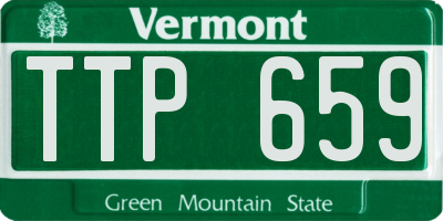 VT license plate TTP659