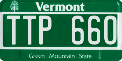 VT license plate TTP660