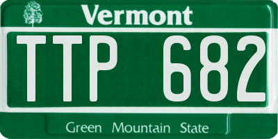VT license plate TTP682