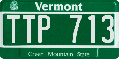 VT license plate TTP713