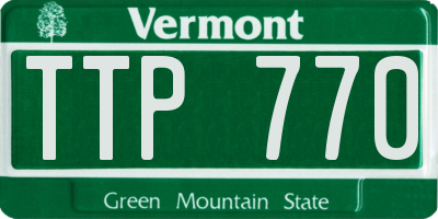 VT license plate TTP770