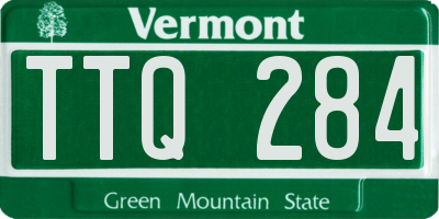 VT license plate TTQ284