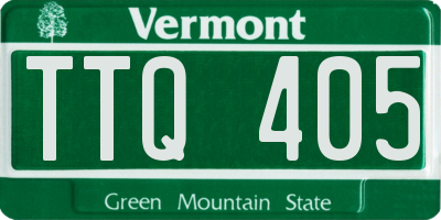 VT license plate TTQ405