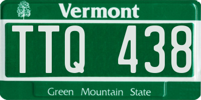 VT license plate TTQ438