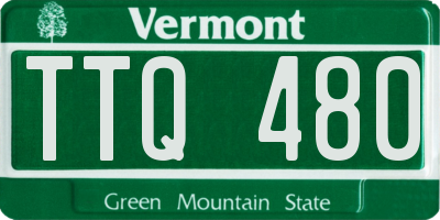 VT license plate TTQ480