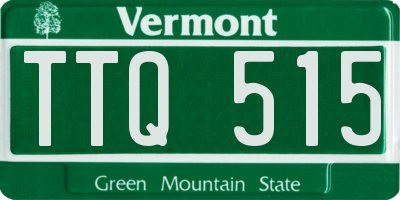 VT license plate TTQ515