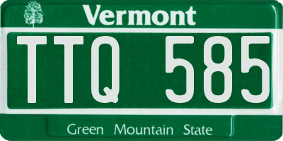 VT license plate TTQ585