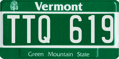 VT license plate TTQ619