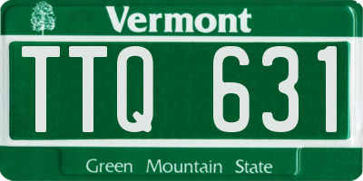 VT license plate TTQ631