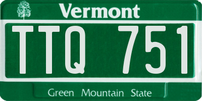 VT license plate TTQ751