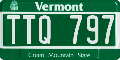 VT license plate TTQ797
