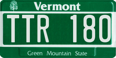 VT license plate TTR180