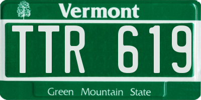 VT license plate TTR619