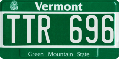 VT license plate TTR696
