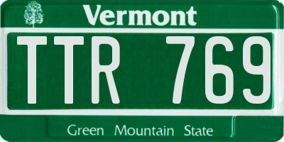 VT license plate TTR769