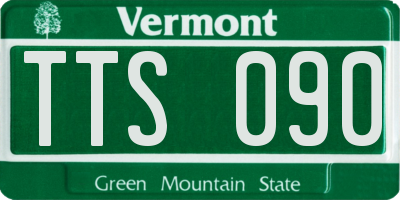 VT license plate TTS090