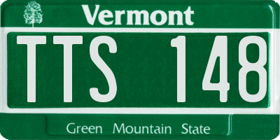 VT license plate TTS148