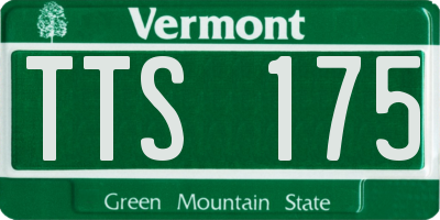 VT license plate TTS175